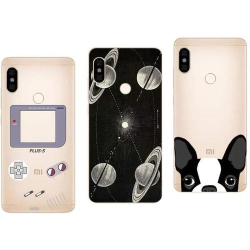 3 Coques Pour Xiaomi Redmi Note 5 - Coques Gel Fantaisie Souple Solide