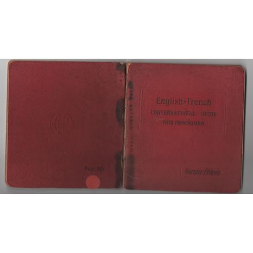 Ancien Manuel De Conversation Français-Anglais - Garnier Frères 1926