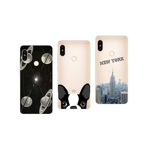 Xiaomi Redmi Note 5 - Lot De 3 Coques Souples Et Résistantes Anti Choc Avec Impression De Qualité