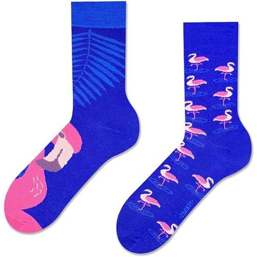 Zooksy Chaussettes D'¿T¿ Color¿Es 1 Paire Mixtury Longues En Coton Flamant Rose 36-40