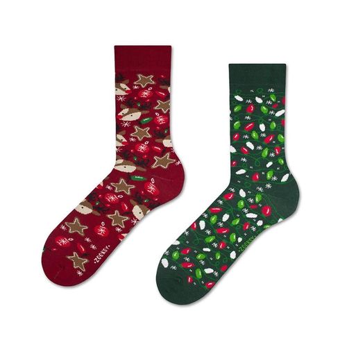 Zooksy Chaussettes De No¿L Color¿Es Mixtury Longues En Coton 36-40 Arbre De No¿L