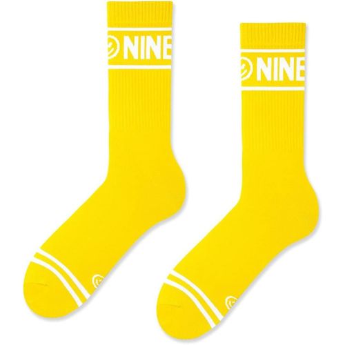 Zooksy Chaussettes Sportives Nineties Antid¿Rapantes 1 Paire 41-46 Jaune