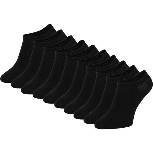 Zooksy Pack 10 Paires Chaussettes Courtes Doona En Coton Taille: 36-40 Noir