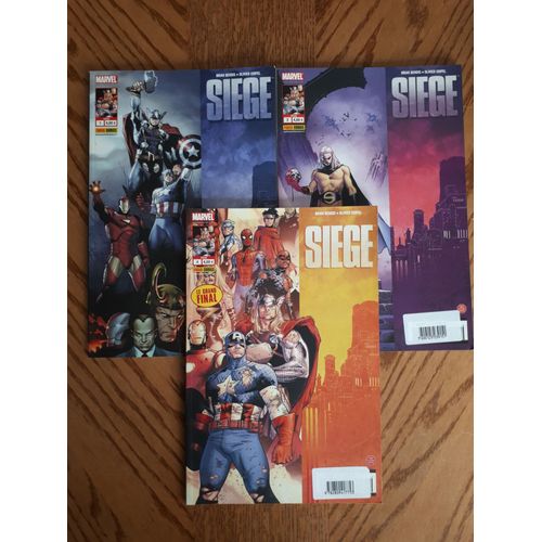 Lot De 3 Siege - Marvel Panini Comics - N°1-2 Et 4 (10/2010-01/2011)