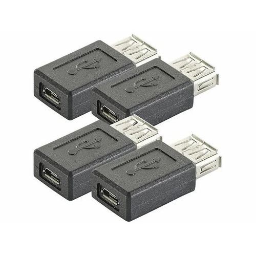 4 adaptateurs USB 2.0 type A vers Micro-USB type B