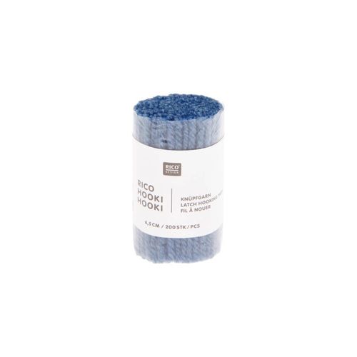 Fil À Nouer 6,5 Cm - Rico Hooki Hooki - Rico Design Bleu Océan