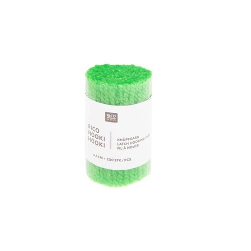 Fil À Nouer 6,5 Cm - Rico Hooki Hooki - Rico Design Vert Fluo