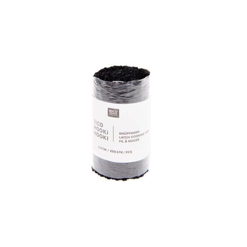 Fil À Nouer 6,5 Cm - Rico Hooki Hooki - Rico Design Noir