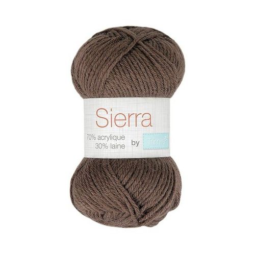 Pelote De Laine À Tricoter Tricot Sierra - Distrifil 1347 Marron