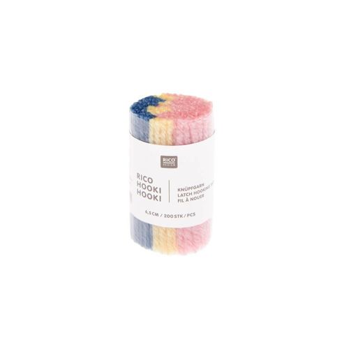 Fil À Nouer 6,5 Cm Marbré ¿ Rico Hooki Hooki Rose