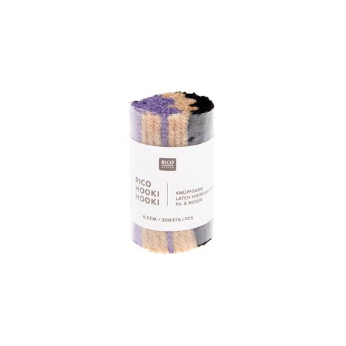 Fil À Nouer 6,5 Cm Marbré ¿ Rico Hooki Hooki Lilas
