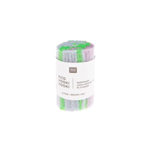 Fil À Nouer 6,5 Cm Marbré ¿ Rico Hooki Hooki Bleu Clair