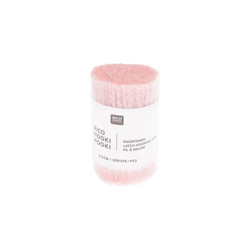 Fil À Nouer 6,5 Cm - Rico Hooki Hooki - Rico Design Rose Clair