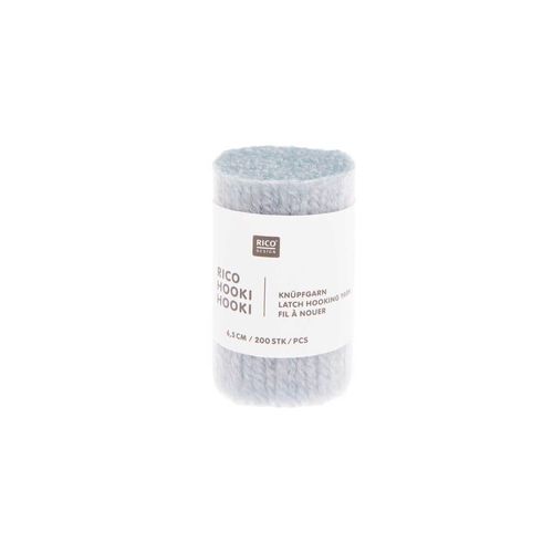 Fil À Nouer 6,5 Cm - Rico Hooki Hooki - Rico Design Bleu Clair
