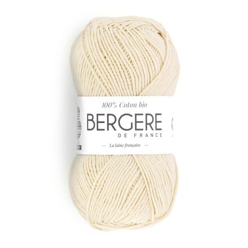 Pelote 100% Coton Bio - Bergère De France Ecru