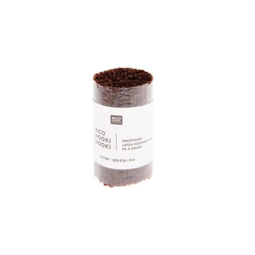 Fil À Nouer 6,5 Cm - Rico Hooki Hooki - Rico Design Marron