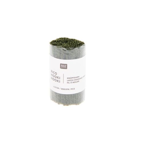 Fil À Nouer 6,5 Cm - Rico Hooki Hooki - Rico Design Olive