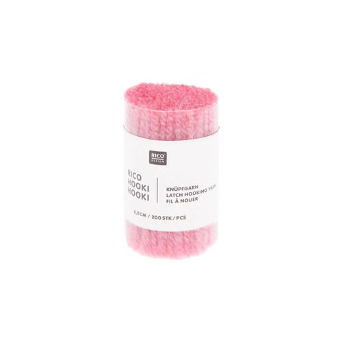 Fil À Nouer 6,5 Cm - Rico Hooki Hooki - Rico Design Rose Bonbon