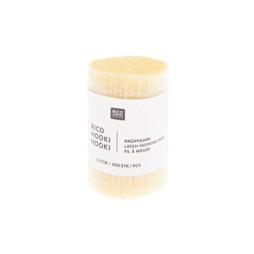 Fil À Nouer 6,5 Cm - Rico Hooki Hooki - Rico Design Jaune Clair