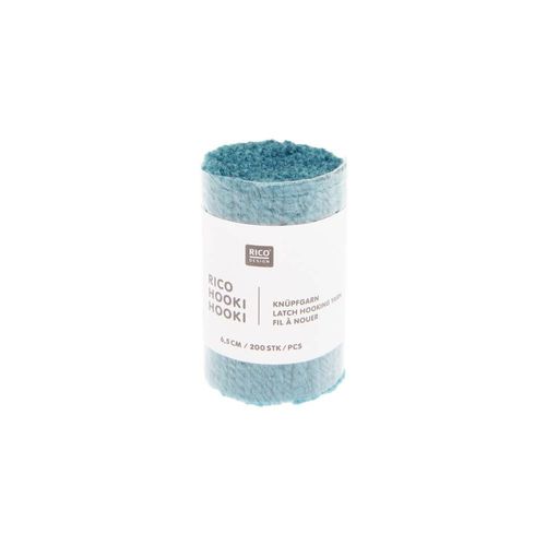 Fil À Nouer 6,5 Cm - Rico Hooki Hooki - Rico Design Turquoise