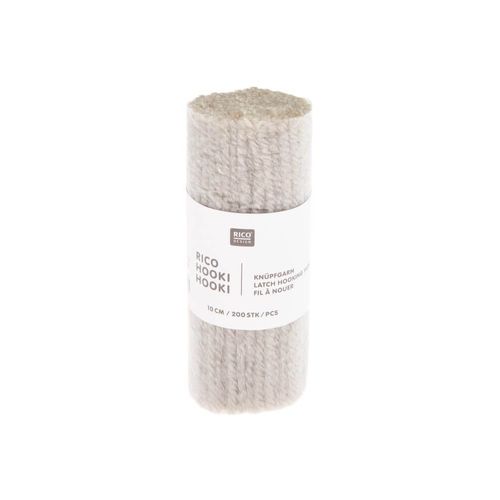 Fil À Nouer 10 Cm ¿ Rico Hooki Hooki - Rico Design Gris Perle
