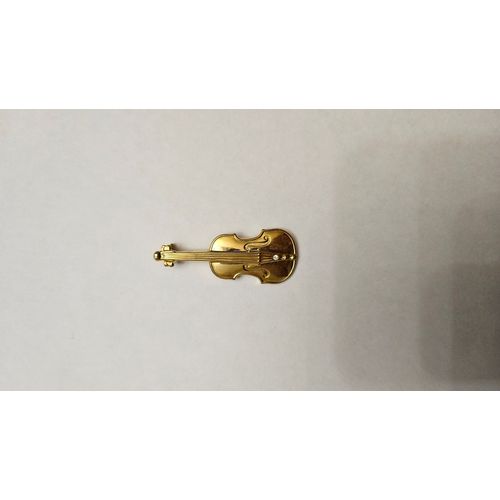 Broche Fantaisie Violon Tb État 4,5cm X 2cm Envoi Postal (1,50€)