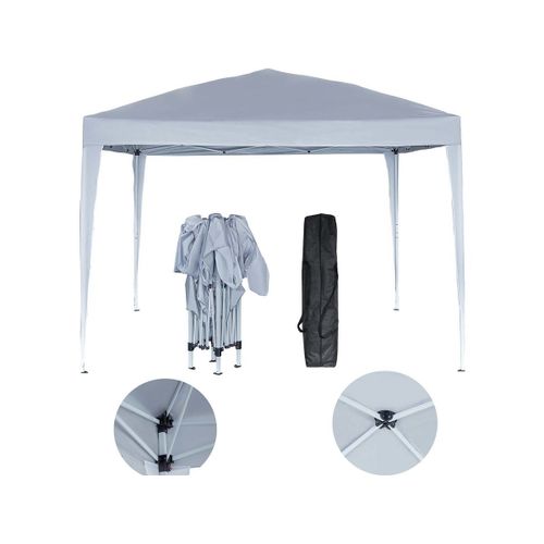 Tonnelle De Jardin Pliante 'svetlana 4' - 12 M² - 3 X 4 M - Blanc