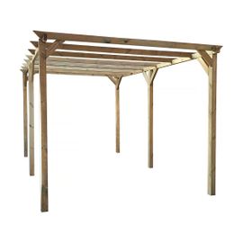 Carport voiture en bois solar ii 3 x 5 x