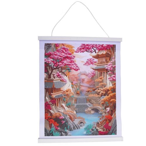 Crystal Art Poster À Diamanter 35x45cm- Jardin Japonais