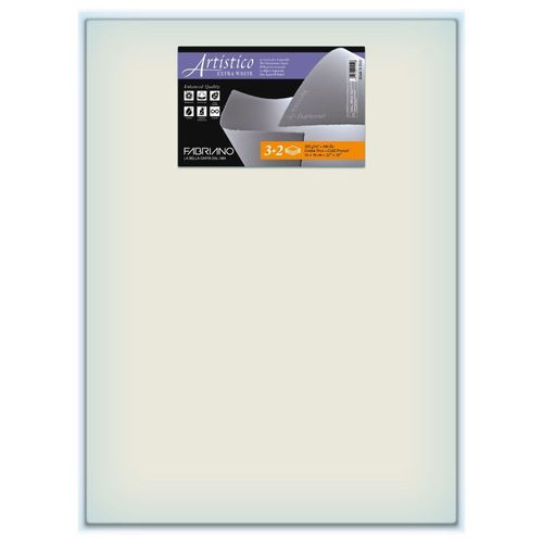Fabriano Artistico X White -Pack 3+2 Feuille 56x76cm 300gsm Grain Fin