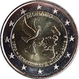 2 Euros Monaco 2013 -20e Anniversaire A L¿Union Europenne