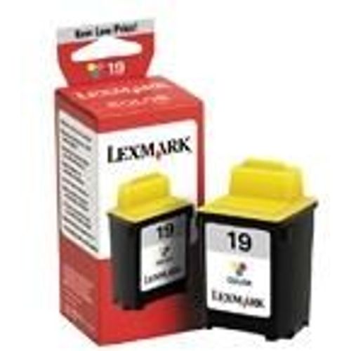 Lexmark Cartridge No. 19 - Jaune, cyan, magenta - originale - cartouche d'encre - pour Lexmark F4270; P3150, 707 Photo Jetprinter; Z705 Photo Jetprinter