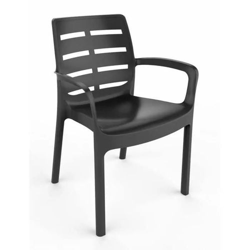 1 X Chaise En Polypropylene Borneo Anthracite