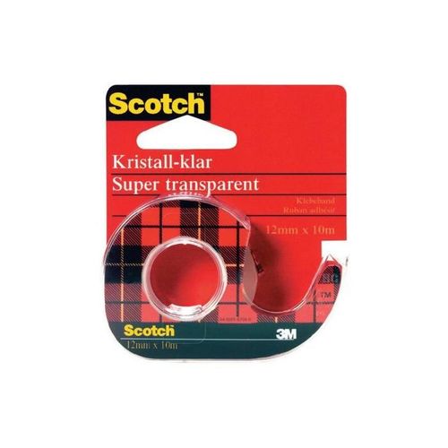 Scotch Dévidoir Ruban Adhésif Crystal Clear 600, 12mm X 10 M