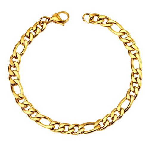 Bracelet De Luxe Punk En Acier Inoxydable, Chaîne Figaro Unisexe Pour Femmes Et Hommes, Bijoux À La Mode, Cadeaux