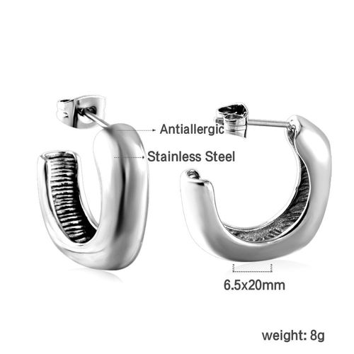 Luxusteel-Boucles D'oreilles En Forme De X Criss Cross Pour Femme, Acier Inoxydable, Anti-Allergie, Piercing D'oreille En Métal, Bijoux Coréens Simples Pour Femme