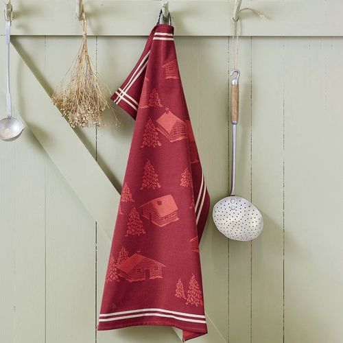 Torchon De Cuisine 50x70 Cm Toile Coton Vallée Rouge