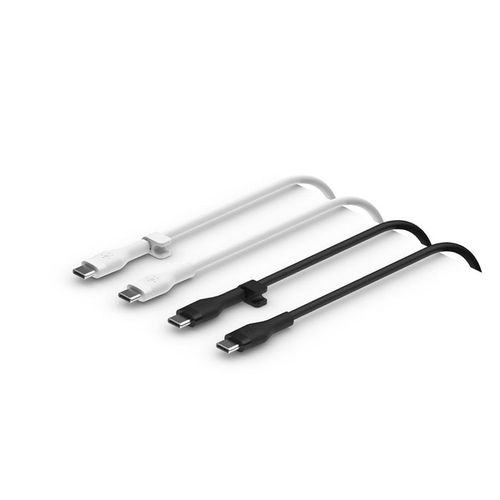 Usb-c To Usb-c Silicone Black Mix1m Twin