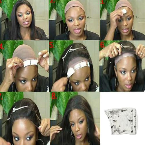 36 Pc/Sac Uultra Huld Perruque Bande Double Adhésif Extension De Cheveux Bande Bandes Imperméable À L¿Eau Pour Toupee Dentelle Avant Perruques Film