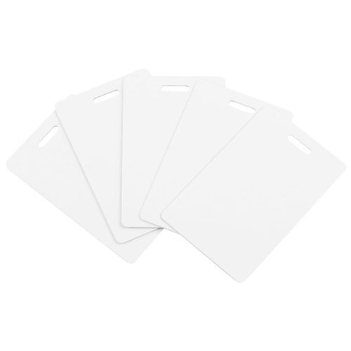 Paquet De 20 Cartes Pvc Vierges De Qualité Supérieure Avec Poinçon À Fente Sur Le Côté Court - Cartes D¿Identité Vierges À Fente Verticale Cartes D¿Identité Vierges Cr80 Cartes En Plastique