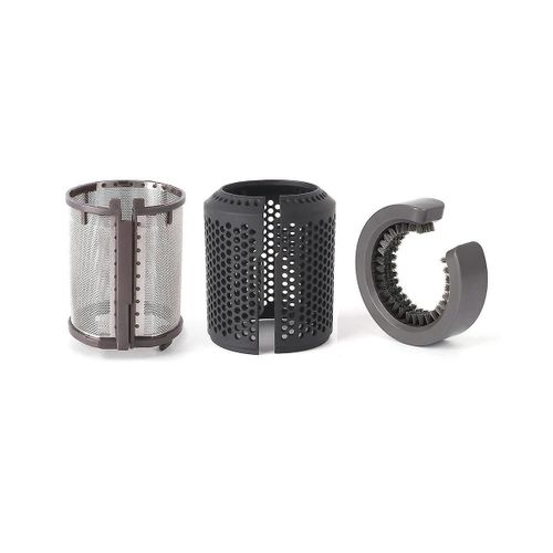 Filtre intérieur de sèche-cheveux + cage de filtre extérieure pour sèche-cheveux modèles HD01 HD03 HD08, avec brosse de nettoyage de filtre B
