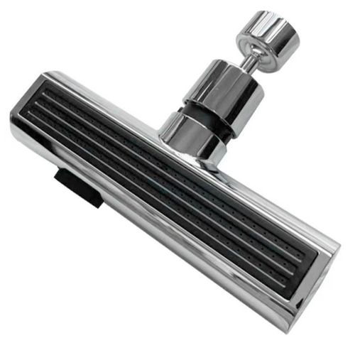Prolongateur de rotation universel Aérateur de robinet Filtre à éclaboussures en plastique Robinet de lavabo de cuisine Bulleur Buse Robotique Argent