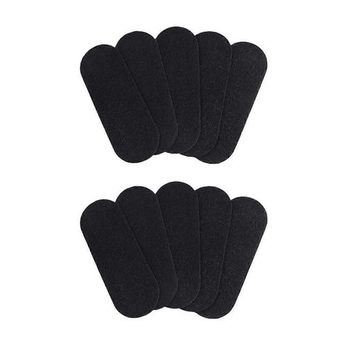 10 filtres de ventilateur de plafond PCS, filtres de filtre à charbon de noix de coco activé pour pales de ventilateur de plafond éliminent les odeurs, la poussière ovale