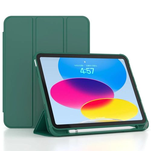 Étui Avec Porte-Crayon En Silicone Pour Ipad, Coque Arrière Pour Ipad Pro, Isabel Génération-7.9 Inch Mini 4 5-Vert Foncé