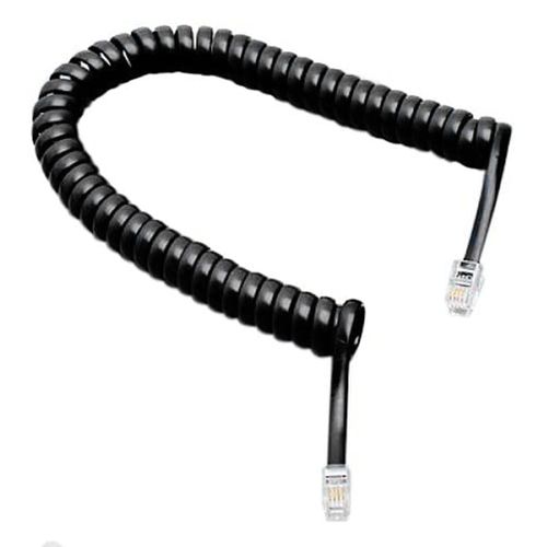 5.7Ft Noir Téléphone Bobine Câble Téléphone Câble Câble Téléphonique