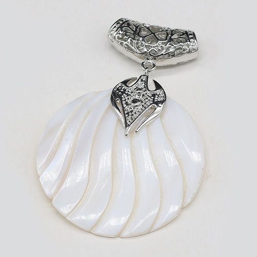 Pendentif Rond En Nacre Naturelle Pour Femmes, Fabrication Artisanale Exquise De Colliers Et De Bracelets, Accessoires De Bijoux