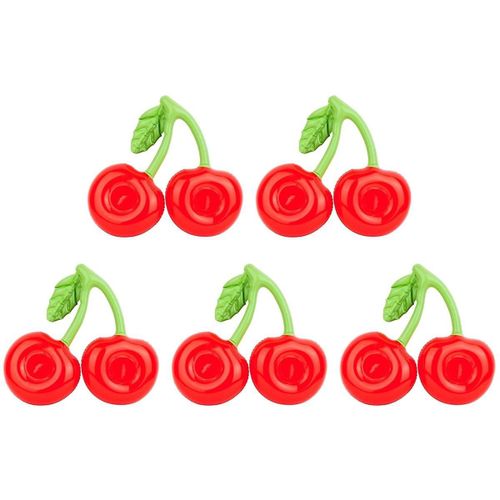 5 Pièces Flottant Gonflable Porte-Gobelet Piscine Boisson Anneau Gonflable Piscine Double Bouche Cerise Porte-Gobelet