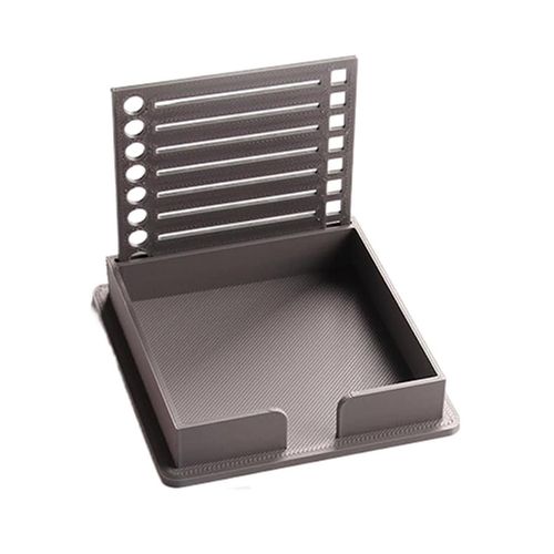 Porte-Notes Autocollantes Avec Pochoir, Distributeur De Notes Autocollantes Compatible Avec Note, Organisateur De Notes Pour Bloc-Notes, B