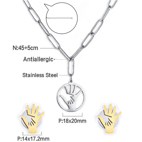 Luxusteel-Parure De Bijoux En Acier Inoxydable Pour Femme, Collier, Boucles D'oreilles, Pendentifs En Forme De C¿Ur, Amour, Perles Blanches Mélangées, Violet, Cadeau De Mariage