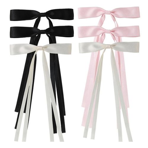Noeud De Cheveux Pour Les Femmes, Dots Hair Bows Pour Les Filles, Chaîne Arcs Pour Les Cheveux, Pinces À Cheveux Noeud Avec Queue, Pinces À Cheveux Pour Les Femmes F 